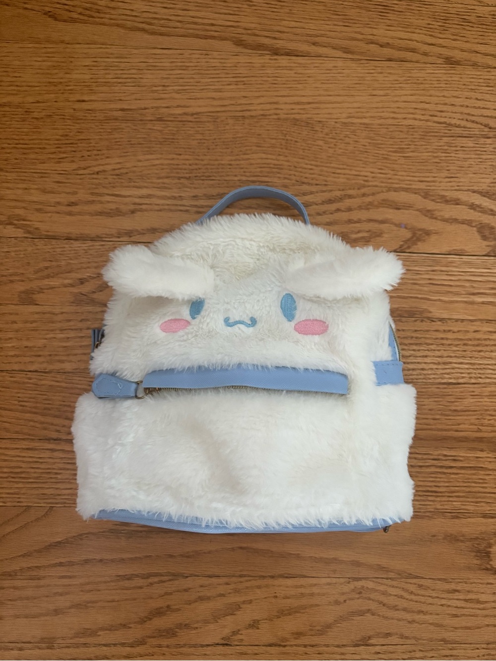 Sanrio Cinnamoroll Unisex Mini Backpack White Fuzzy Plush